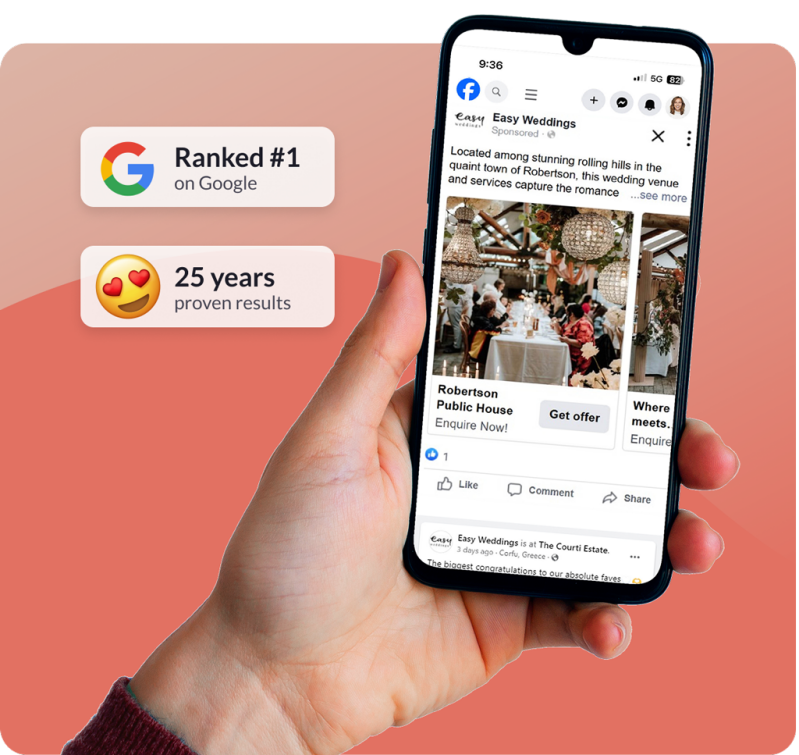 Extend your social reach with Easy Weddings Amplify
